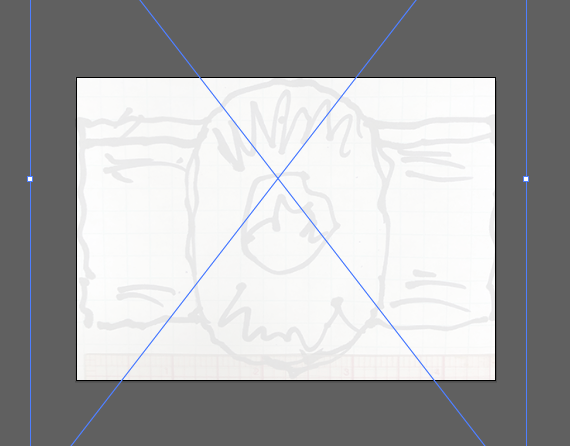 Sketch in clipping mask with 25% opacity